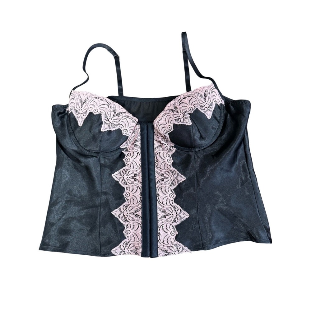 Fredericks of Hollywood Womens Corset Top Lace XL‎ Whimsigoth Renaissance Goth